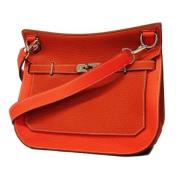 Pre-owned Leather crossbody-bags Hermès Vintage , Red , Dames