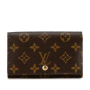 Pre-owned Leather wallets Louis Vuitton Vintage , Brown , Dames