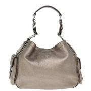 Pre-owned Leather prada-bags Prada Vintage , Gray , Dames