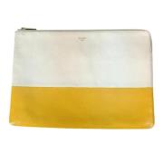 Pre-owned Leather celine-bags Celine Vintage , White , Dames