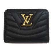 Pre-owned Leather wallets Louis Vuitton Vintage , Black , Dames