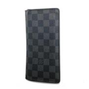 Pre-owned Fabric wallets Louis Vuitton Vintage , Black , Heren