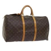 Pre-owned Canvas handbags Louis Vuitton Vintage , Brown , Dames