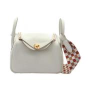 Pre-owned Leather shoulder-bags Hermès Vintage , White , Dames