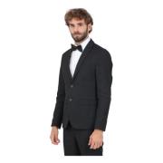 Zwarte single-breasted blazer voor heren Selected Homme , Black , Here...