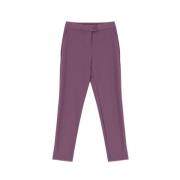 Elegante hoge taille slim fit broek Imperial , Purple , Dames