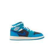 Mid Sneaker School Jordan , Blue , Heren