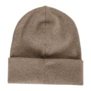 Bruine Cashmere Skullcap Aw24 Brunello Cucinelli , Brown , Dames