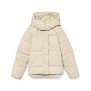 Korte Gecoate Jas in Beige Vero Moda , Beige , Dames