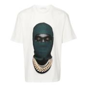 Mask20 Bedrukt Katoenen T-shirt IH NOM UH NIT , White , Heren