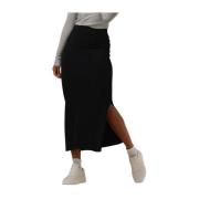 Zwarte Gebreide Rok voor Stijlvolle Vrouwen My Essential Wardrobe , Bl...