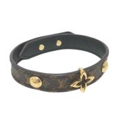 Pre-owned Fabric bracelets Louis Vuitton Vintage , Brown , Dames