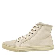 Pre-owned Canvas sneakers Gucci Vintage , Gray , Dames