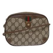 Pre-owned Leather gucci-bags Gucci Vintage , Beige , Dames