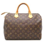 Pre-owned Canvas handbags Louis Vuitton Vintage , Brown , Dames