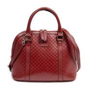 Pre-owned Leather shoulder-bags Gucci Vintage , Red , Dames