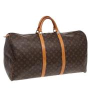 Pre-owned Canvas handbags Louis Vuitton Vintage , Brown , Dames