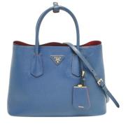 Pre-owned Leather prada-bags Prada Vintage , Blue , Dames