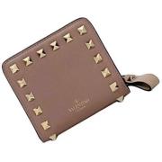 Pre-owned Leather wallets Valentino Vintage , Brown , Dames