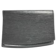 Pre-owned Leather clutches Louis Vuitton Vintage , Black , Dames