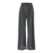 Grijze Lurex Broek Momoni , Gray , Dames