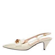 Pre-owned Leather sandals Gucci Vintage , White , Dames