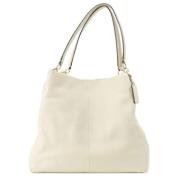 Pre-owned Leather totes Coach Pre-owned , White , Dames