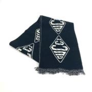 Pre-owned Wool scarves Gucci Vintage , Blue , Heren