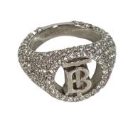 Pre-owned Metal rings Burberry Vintage , Gray , Dames