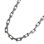 Pre-owned Metal necklaces Louis Vuitton Vintage , Gray , Heren