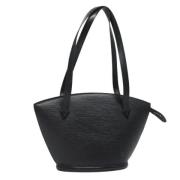 Pre-owned Leather shoulder-bags Louis Vuitton Vintage , Black , Dames