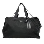 Pre-owned Nylon shoulder-bags Prada Vintage , Black , Dames