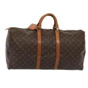 Pre-owned Canvas handbags Louis Vuitton Vintage , Brown , Dames