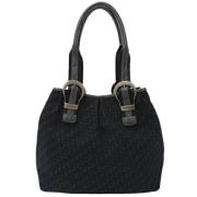 Pre-owned Canvas totes Dior Vintage , Black , Dames