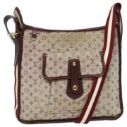 Pre-owned Canvas shoulder-bags Louis Vuitton Vintage , Beige , Dames