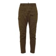 Bruine Cargo Katoenen Broek Dsquared2 , Brown , Heren