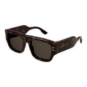 Stijlvolle zonnebril Gucci , Brown , Unisex