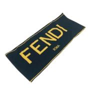 Pre-owned Wool scarves Fendi Vintage , Black , Dames