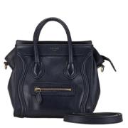 Pre-owned Leather celine-bags Celine Vintage , Blue , Dames