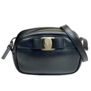 Pre-owned Leather shoulder-bags Salvatore Ferragamo Pre-owned , Black ...