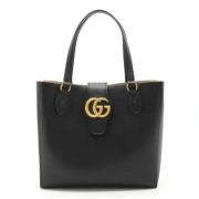 Pre-owned Leather totes Gucci Vintage , Black , Dames