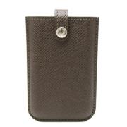 Pre-owned Leather wallets Louis Vuitton Vintage , Gray , Dames