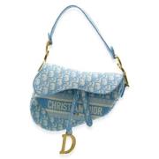 Pre-owned Fabric shoulder-bags Dior Vintage , Blue , Dames