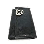 Pre-owned Fabric key-holders Gucci Vintage , Black , Heren