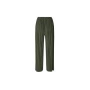 Wijde Plooiende Jersey Broek Samsøe Samsøe , Green , Dames