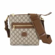 Pre-owned Leather gucci-bags Gucci Vintage , Beige , Dames