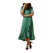 Mintgroene Midi Wikkeljurk Y.a.s , Green , Dames