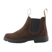 Mahonie Suède Chelsea Laars Nature Footwear , Brown , Heren