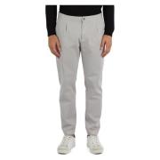 Slim-fit stretch katoenen broek At.P.Co , Gray , Heren