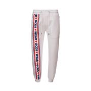 Witte Sweatpants met Logo Gcds , White , Heren